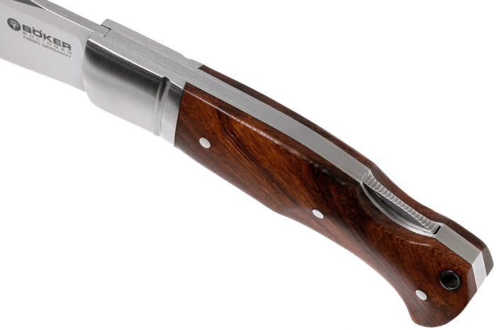 Couteau pliant Böker Boxer Desert Ironwood 111025 manche en bois de fer 10,8cm