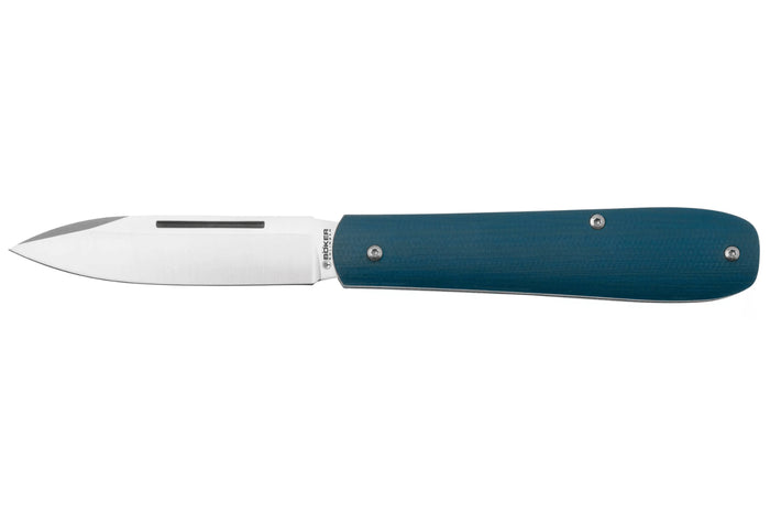 Couteau pliant Böker Coffin Denim 112944 manche en micarta bleu 10,7cm