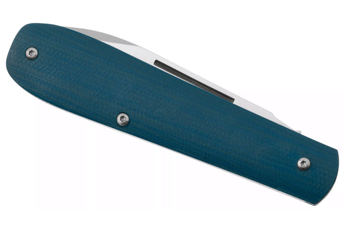 Couteau pliant Böker Coffin Denim 112944 manche en micarta bleu 10,7cm