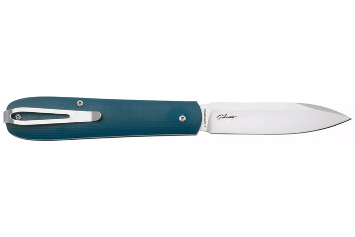 Couteau pliant Böker Coffin Denim 112944 manche en micarta bleu 10,7cm