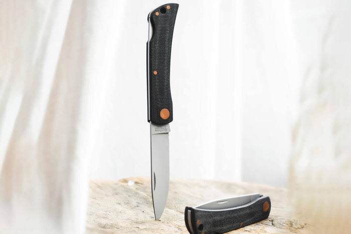 Couteau pliant Böker Rangebuster Black Copper 112914 manche en micarta noir 9,5cm