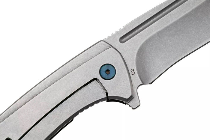 Couteau pliant BUCK RUCKUS 0713BLS manche noir et bleu 12cm