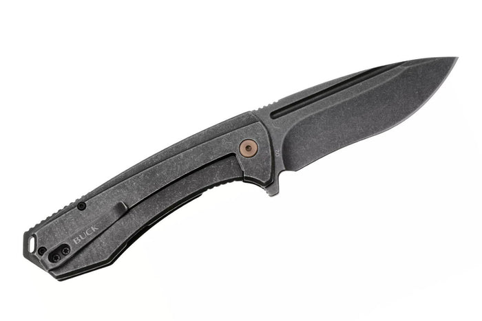 Couteau pliant BUCK RUCKUS 0713CPS manche noir 12cm