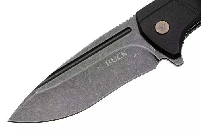 Couteau pliant BUCK RUCKUS 0713CPS manche noir 12cm