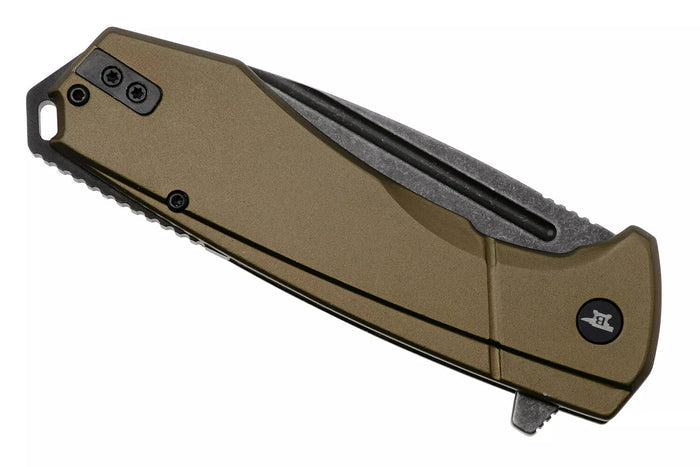Couteau pliant BUCK RUCKUS 0713GRS manche vert 12cm