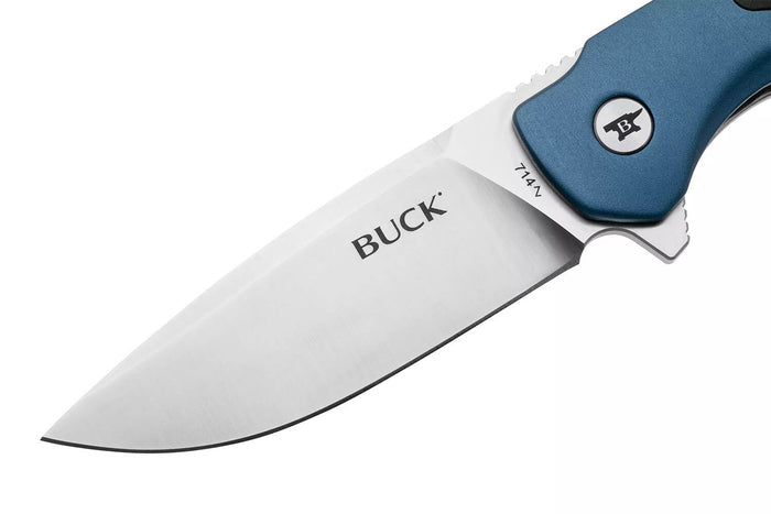 Couteau pliant BUCK STINGER 0714BLS manche bleu 11cm
