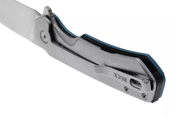 Couteau pliant BUCK STINGER 0714BLS manche bleu 11cm