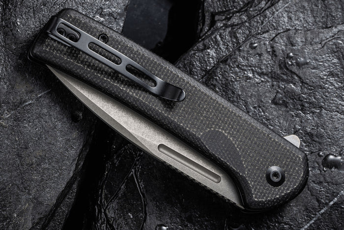 Couteau pliant CIVIVI Conspirator C210061 manche micarta noir 11,7cm