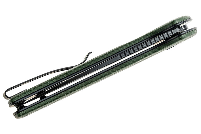 Couteau pliant CIVIVI Conspirator C210062 lame Blackwash et manche Micarta vert 11,7cm