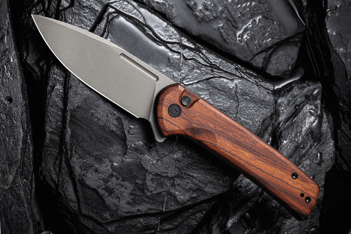 Couteau pliant CIVIVI Conspirator C210063 manche en bois Bubinga 11,7cm