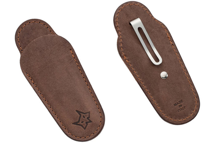 Couteau pliant coupe-cigare Fox Virtus FX.541ST manche 10cm en bois de santos + étui cuir