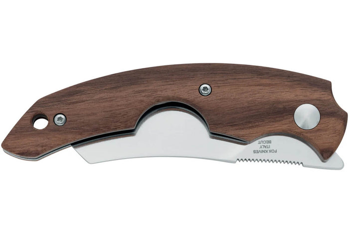 Couteau pliant coupe-cigare Fox Virtus FX.541ST manche 10cm en bois de santos + étui cuir