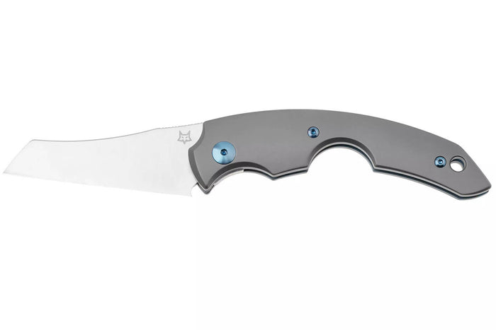 Couteau pliant coupe-cigare Fox Virtus FX.541TI manche 10cm en titanium + étui cuir