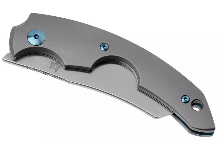 Couteau pliant coupe-cigare Fox Virtus FX.541TI manche 10cm en titanium + étui cuir