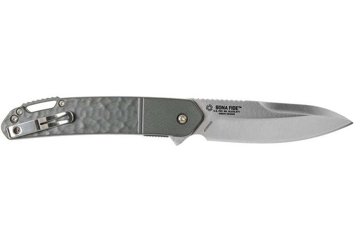 Couteau pliant CRKT BONA FIDE GRIS K540GXP manche aluminium 11,8cm