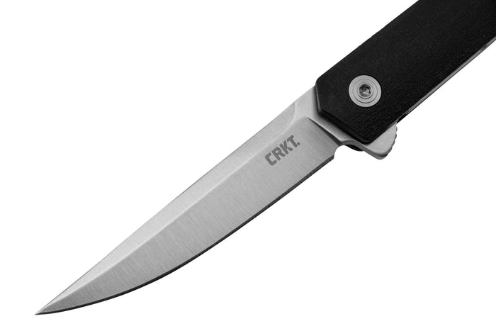 Couteau pliant CRKT CEO Compact 7095KX manche en nylon / fibres de verre noir 9cm