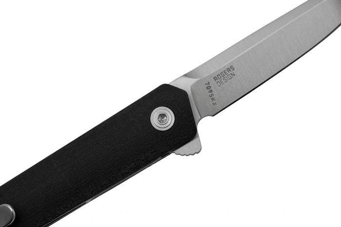 Couteau pliant CRKT CEO Compact 7095KX manche en nylon / fibres de verre noir 9cm