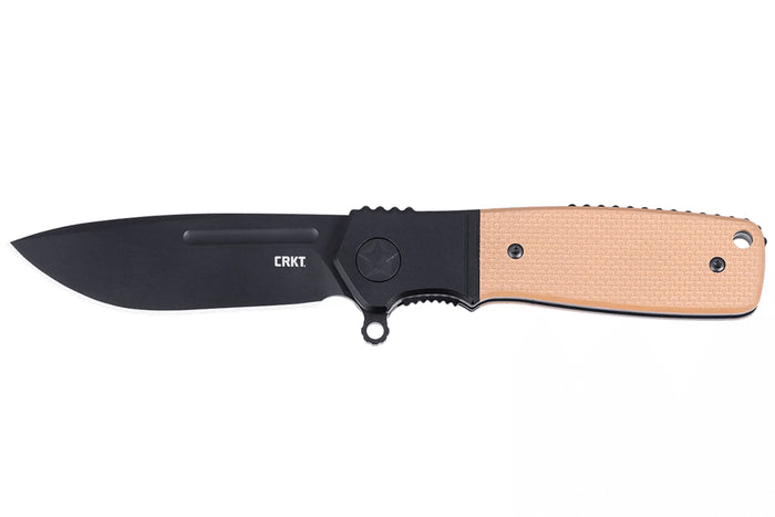 Couteau pliant CRKT Homefront K245BKP lame noire manche en G10 brun 9,8cm