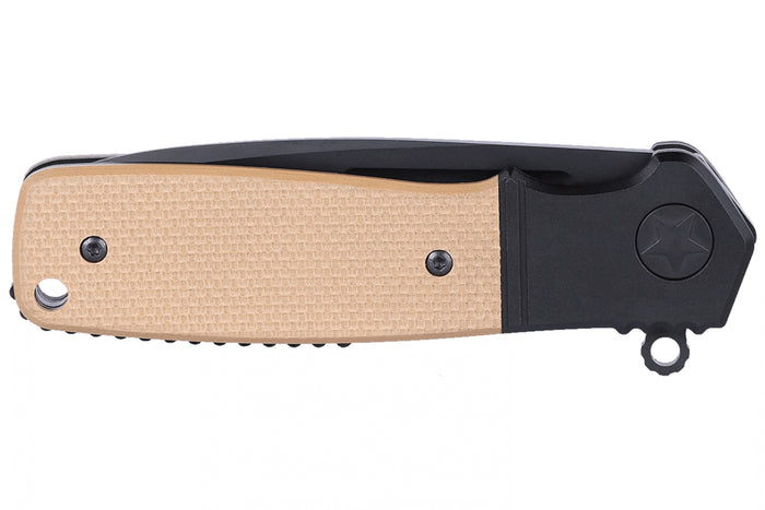 Couteau pliant CRKT Homefront K245BKP lame noire manche en G10 brun 9,8cm