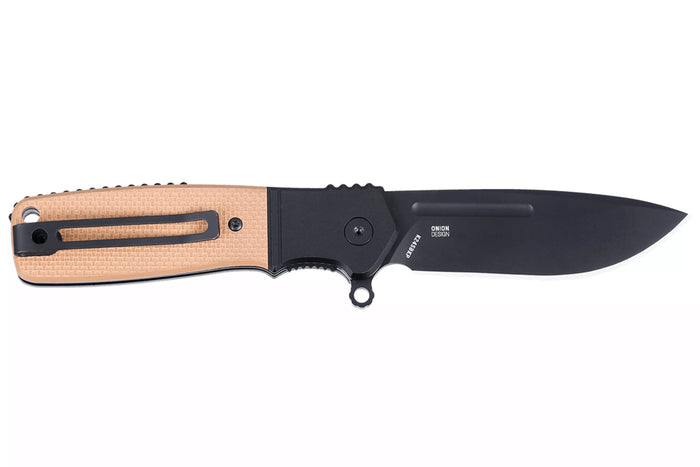 Couteau pliant CRKT Homefront K245BKP lame noire manche en G10 brun 9,8cm