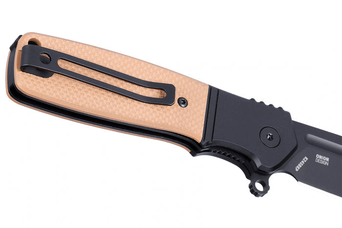 Couteau pliant CRKT Homefront K245BKP lame noire manche en G10 brun 9,8cm