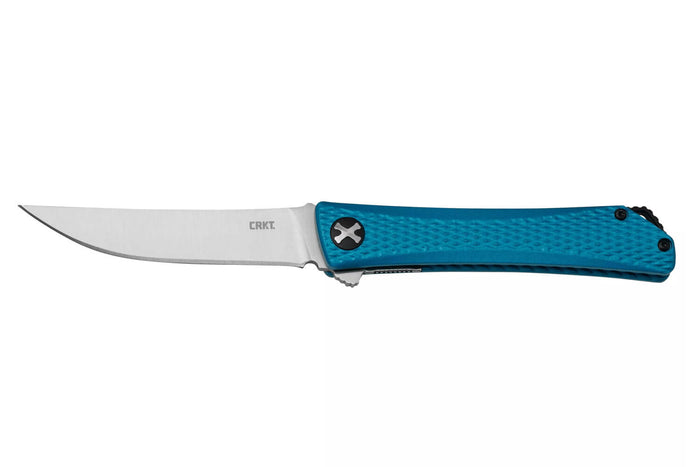 Couteau pliant CRKT Kalbi 7540 manche en aluminium bleu 10,2cm