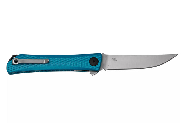 Couteau pliant CRKT Kalbi 7540 manche en aluminium bleu 10,2cm