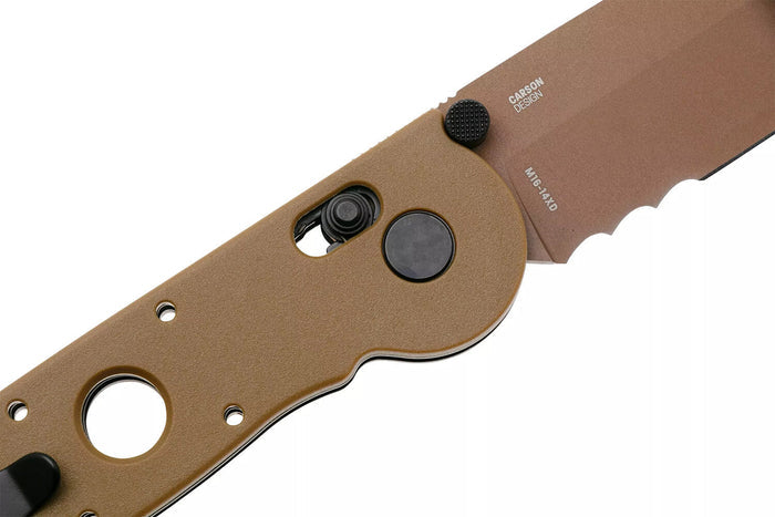 Couteau pliant CRKT M16-14XD Tanto 1614XD.CR manche 13,5cm en FRN désert