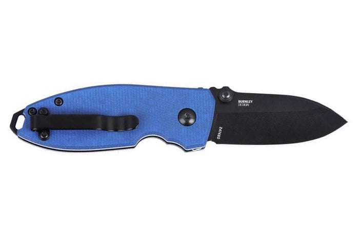 Couteau pliant CRKT SQUID 2474BD manche en micarta bleu 8,8cm