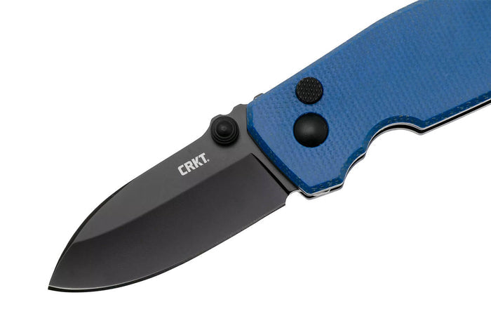 Couteau pliant CRKT SQUID 2474BD manche en micarta bleu 8,8cm