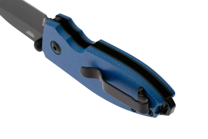 Couteau pliant CRKT SQUID 2474BD manche en micarta bleu 8,8cm