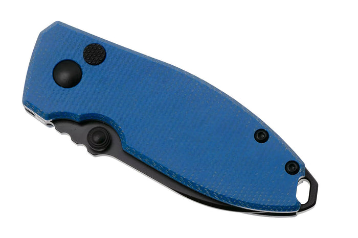 Couteau pliant CRKT SQUID 2474BD manche en micarta bleu 8,8cm