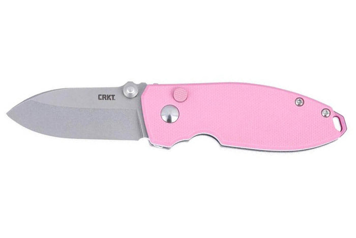 Couteau pliant CRKT SQUID 2474P.CR manche en G10 rose 8,8cm