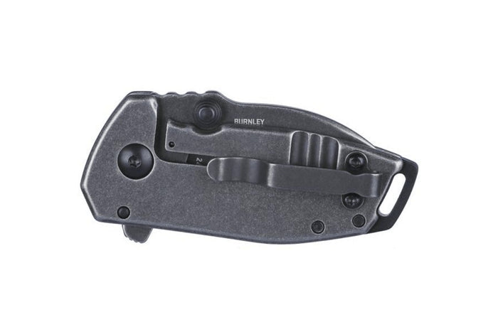 Couteau pliant CRKT Squid Compact 2485K manche en acier inox noir 8cm