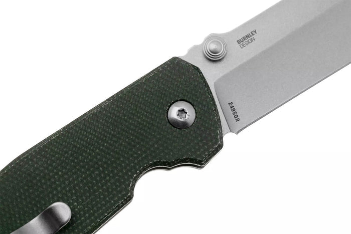 Couteau pliant CRKT SQUID XM 2495GR.CR manche en micarta vert 10,4cm