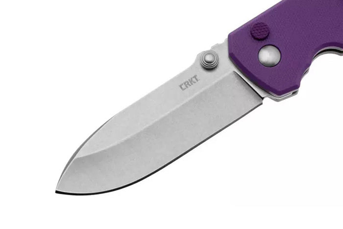 Couteau pliant CRKT SQUID XM 2495P.CR manche en G10 violet 10,4cm