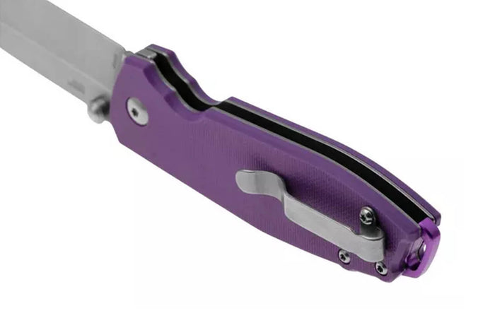 Couteau pliant CRKT SQUID XM 2495P.CR manche en G10 violet 10,4cm
