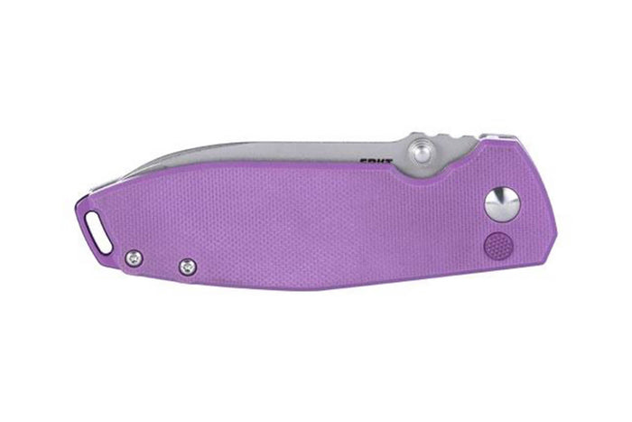 Couteau pliant CRKT SQUID XM 2495P.CR manche en G10 violet 10,4cm