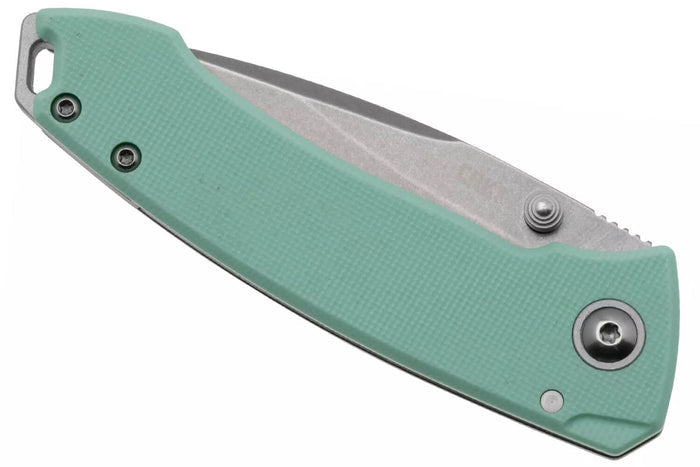 Couteau pliant CRKT Tuna Compact 2522B.CR manche 9,6cm en G10 vert d'eau