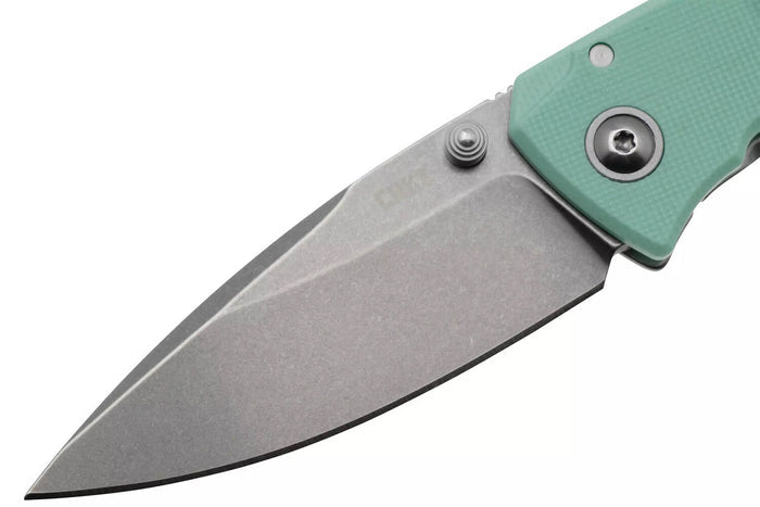 Couteau pliant CRKT Tuna Compact 2522B.CR manche 9,6cm en G10 vert d'eau
