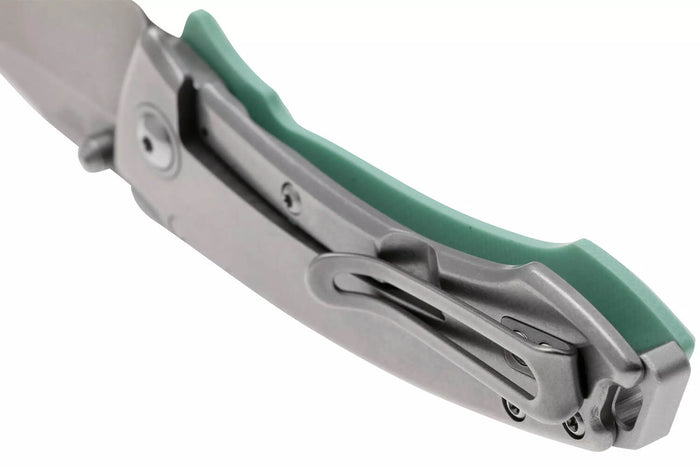Couteau pliant CRKT Tuna Compact 2522B.CR manche 9,6cm en G10 vert d'eau