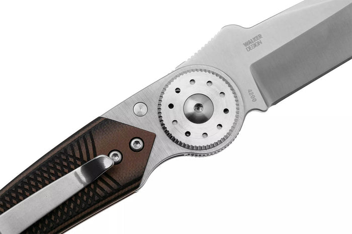 Couteau pliant CRKT Walker 4200.CR manche 10,3cm en G10 noir et marron