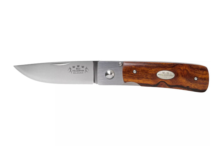 Couteau pliant Fallkniven RL1DI manche Desert Ironwood 9,5cm + étui en daim