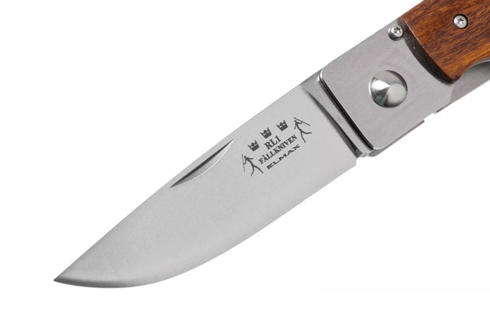 Couteau pliant Fallkniven RL1DI manche Desert Ironwood 9,5cm + étui en daim