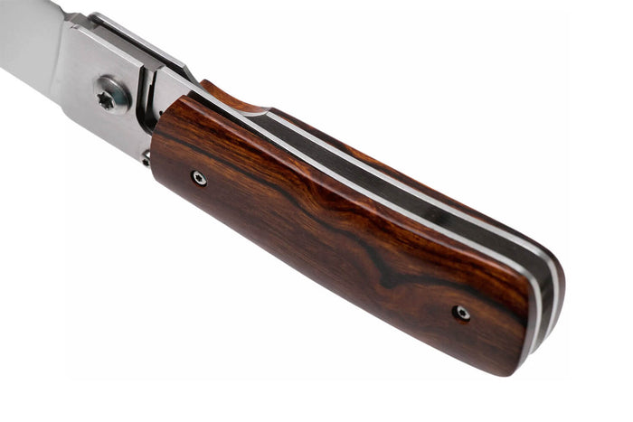 Couteau pliant Fallkniven RL1DI manche Desert Ironwood 9,5cm + étui en daim