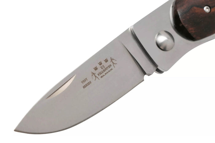 Couteau pliant Fallkniven U1 Elmax manche Desert Ironwood 8,6cm + étui Cordura