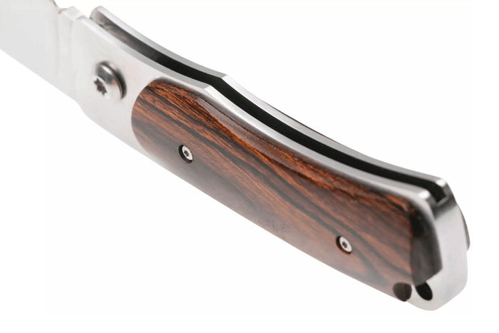 Couteau pliant Fallkniven U1 Elmax manche Desert Ironwood 8,6cm + étui Cordura