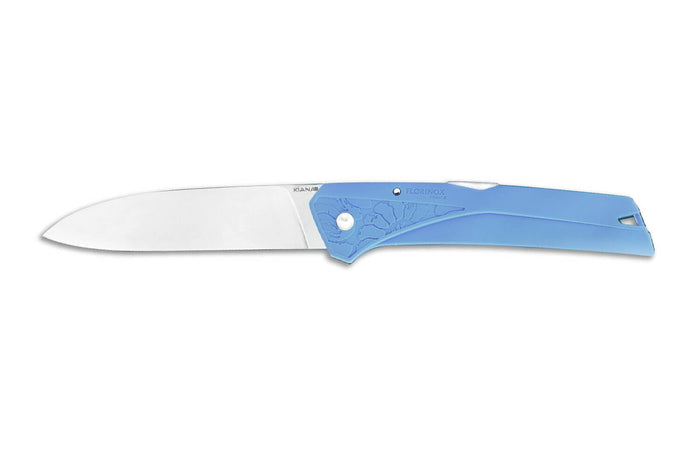 Couteau pliant Florinox Kiana manche polyamide / fibre de verre bleu 11,3cm