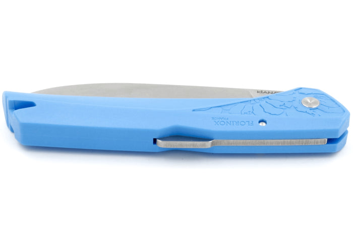 Couteau pliant Florinox Kiana manche polyamide / fibre de verre bleu 11,3cm