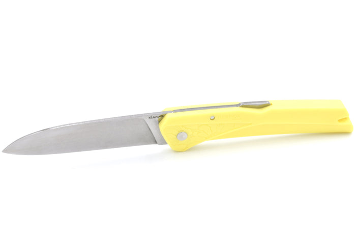 Couteau pliant Florinox Kiana manche polyamide / fibre de verre jaune 11,3cm